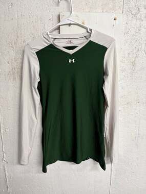 Under Armour Women's HeatGear Maquina 2.0 Long Sleeve Jersey Green/White